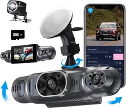 Lexium Dashcam voor auto - Dashcam - Dashcam voor auto voor en achter - Dashcam voor en achter - Dashcam voor en achter draadloos - Dual dashcam — thumbnail 1
