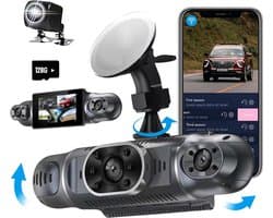 Lexium Dashcam voor auto - Dashcam - Dashcam voor auto voor en achter - Dashcam voor en achter - Dashcam voor en achter draadloos - Dual dashcam