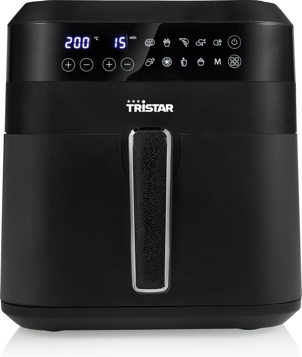 Tristar Airfryer Digitaal XXL FR-6999 - Heteluchtfriteuse - 6 liter - 10 programma's - Touch screen - Zwart - 1700W — afbeelding 1