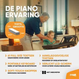 Complete keyboard set - MAX Rhapsody61M met 61 toetsen - Inclusief bankje, standaard en koptelefoon — thumbnail 2