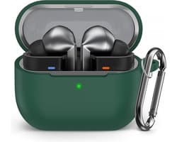 YONO Soft Case geschikt voor Samsung Galaxy Buds 3 / 3 Pro / 3 FE - Siliconen Hoesje - Donkergroen