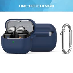 YONO Soft Case geschikt voor Samsung Galaxy Buds 3 / 3 Pro / 3 FE - Siliconen Hoesje - Donkerblauw — thumbnail 3