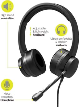 Port Connect Comfort - Headset met Microfoon - Bedraad - Windows en MAC - Zwart — thumbnail 5