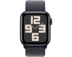 Apple Watch SE 2024 GPS + Cellular 44mm Midnight Aluminium Case with Ink Sport Loop