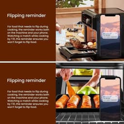 Jemaison® Mini oven vrijstaand - Oven - Heteluchtfriteuse - App bestuurbaar - Zwart - 35-205°C - 15L - 1700W — thumbnail 3