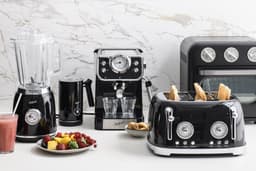 Espressomachine - koffie machine - espresso - Zwart - Retro - OldScool - 950W - 1.5 liter — thumbnail 5