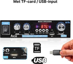 HIFI Bluetooth Power Amplifier | 400W | Versterker | Stereo Versterker | Mediaspeler — thumbnail 4