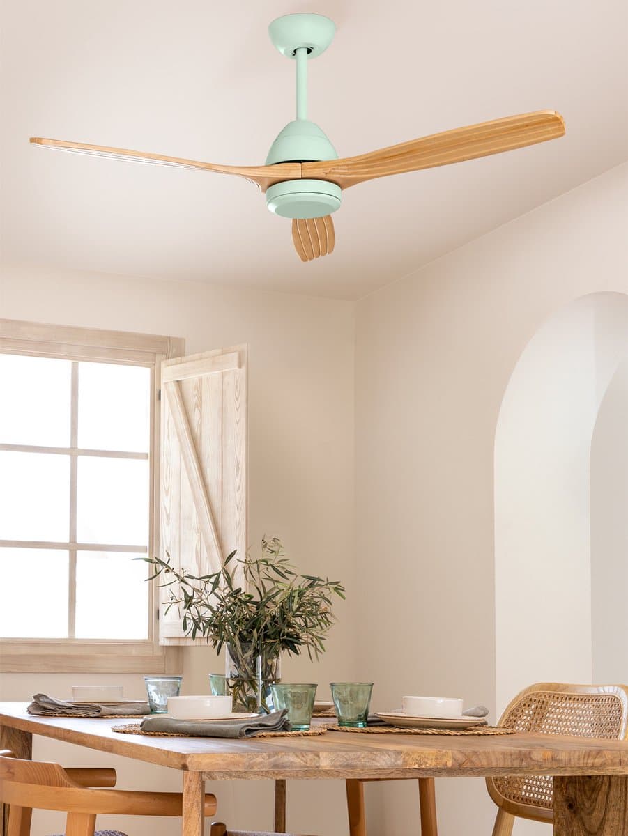CREATE - Plafondventilator 40W silent Ø132 cm - Programmeerbare 1-4H - 6 Snelheden - Zomer/Winter functie - WIND CUP — afbeelding 1