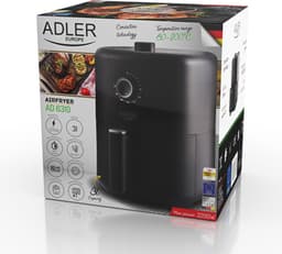 Adler AD 6310 Heteluchtfriteuse Zwart — thumbnail 4