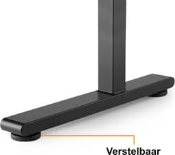 Bureau | Verstelbaar | 140x60 cm | Zwart | Allteq — thumbnail 3