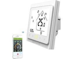 DrPhone GALW-002 Slimme WiFi Waterverwarmingsthermostaat 5A – 230V - App: Smartlife – Compatibel met Google Home & Amazon Alexa – Wit