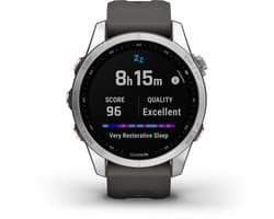 Garmin fenix 7S - Multisport Smartwatch voor heren - Geavanceerde GPS Tracker - 10ATM Waterdicht - 42mm - Graphite