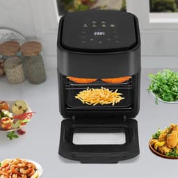 Heteluchtfriteuse - Airfryer Keuken - Gezond Koken - 360 Graden Verwarming - 15 Liter - Zwart — thumbnail 4
