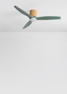 CREATE - Stille plafondventilator 100% hout 40W (Ø132cm) - Met licht LED - Afstandsbediening - 6 snelheden - Programmeerbaar - WIND CALM CUSTOM WOVEN — thumbnail 3