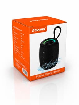 Bluetooth Speaker Draadloos Waterproof – Portable Wireless Speaker met RGB Verlichting, Extra Bass & Bluetooth 5.3 – SWISS — thumbnail 4