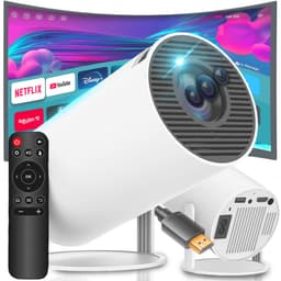 Retoo Mini Projector 4K - Draagbare Video Beamer met Auto WiFi en Bluetooth — thumbnail 1