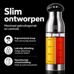 2-in-1 Olijfolie Sprayer 470ml – Vernieuwde Versie – Olie Sprayfles Glas – Olieverstuiver / Oliefles – Airfryer Accessoires – Voor BBQ, Keuken & Bakken — thumbnail 7
