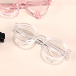 6 stuks mini-poppenbrillen, decoratieve plastic poppenbrillenaccessoires, perfect voor verzamelaarsdisplays en fotografie (meerdere kleuren) — thumbnail 4