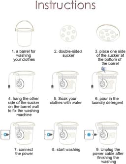 Mini Ultrasone Wasmachine voor Reizen Zakenreis of College Kamers, Draagbare Wasmachine, Huishoudelijke Immersible Voedsel Groente Reiniger (Blauw), Draagbare Wasmachine, Mini Ultrasone Wasmachine fwa — thumbnail 3