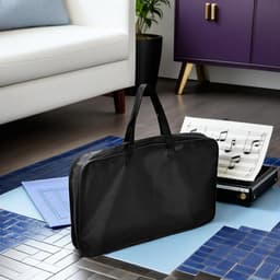 Muziekstand Draagtas - Standaard Opbergtas - Muziekapparatuur Vervoeren - Waterafstotend Oxford Materiaal - 56x36cm - Zwart — thumbnail 3