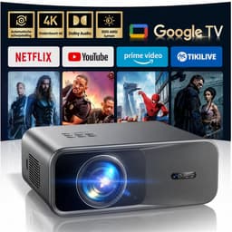 Novari - Beamer - Projector - 4k beamer - 1200 ANSI lumen helderheid - Full HD 1080P resolutie - Dubbele 10W luidsprekers - 120W — thumbnail 3