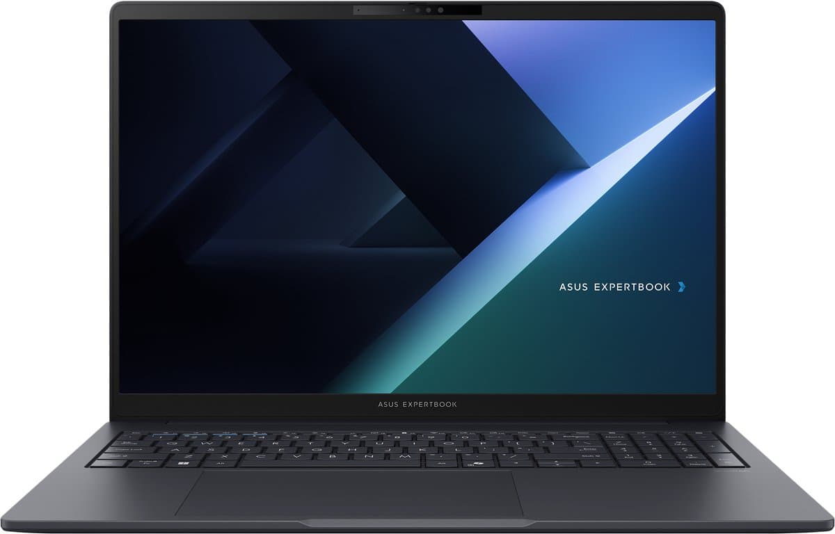 ASUS ExpertBook B3 B3605CCA-MB0295X Intel Core Ultra 5 225H Laptop 40,6 cm (16") WUXGA 32 GB DDR5-SDRAM 1 TB SSD Wi-Fi 6E (802.11ax) Windows 11 Pro US International Zwart, Grijs — afbeelding 1