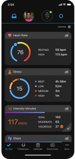 Garmin vivomove Trend - Smartwatch dames - 40mm- Mist Grey — thumbnail 8