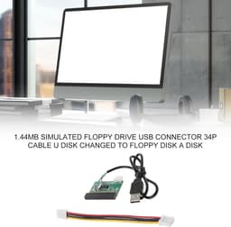 Diskettestation - USB Floppy Drive - Gegevens Overzetten - Plug and Play - 144 MB - Zwart — thumbnail 4
