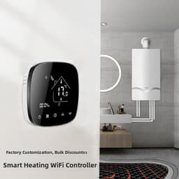 Slimme Thermostaat - Temperatuurregelaar Wifi - Comfort Verwarmen - App Bediening - 10x10x4 cm - Zwart — thumbnail 5