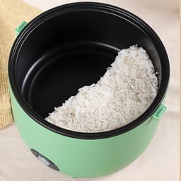 Rice Cooker, Mini Rice Cooker 1.8 Litre Small Multicooker with Removable Rice Pot with Non-Stick Coating and Keep Warm Function for 1-3 People, White — thumbnail 3