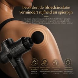 Sello! massage gun – massage pistool – massage apparaat – diepe massage – krachtige motor – stille werking – 6 massagekoppen — thumbnail 2