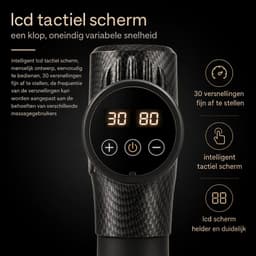 Sello! massage gun – massage pistool – massage apparaat – diepe massage – krachtige motor – stille werking – 6 massagekoppen — thumbnail 3