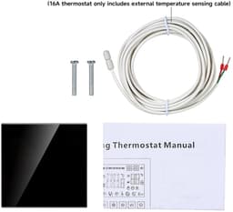 Slimme Thermostaat - Temperatuur Regelaar - Comfort Verhoging - Touchscreen Bediening - 60 mm Installatie - Zwart — thumbnail 5