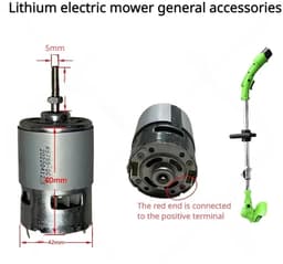 Motoren Starter - Elektronische Starter - Grasmaaier Reparatie - 5mm As Diameter - 12V/21V - Zwart — thumbnail 2