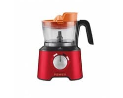 Karaca Mastermaid Power Max - 11-in-1 Keukenrobot 2500W – Deegmixer, Blender, Citruspers, Garde & Rasp – Imperial Rood