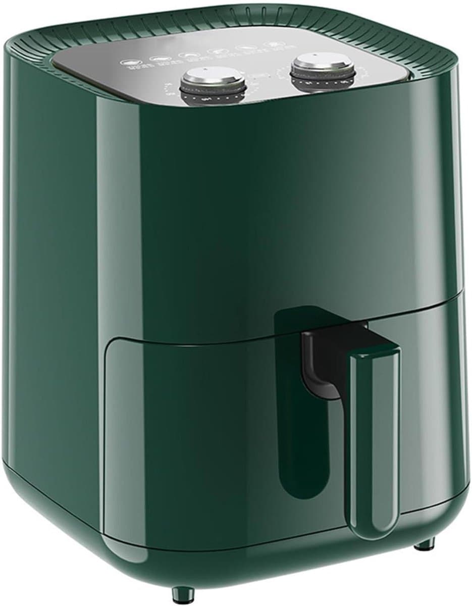 Kleine Airfryer - Heteluchtfriteuse - Gezond Koken - Compact Lichtgewicht - 5 Liter - Groen — afbeelding 1