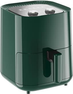 Kleine Airfryer - Heteluchtfriteuse - Gezond Koken - Compact Lichtgewicht - 5 Liter - Groen — thumbnail 1
