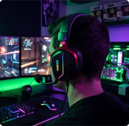 Phreeze GHW5 Gaming Headset Draadloos - Met Microfoon - Bluetooth - USB-C - Noise Cancelling - Wireless Gaming Headset - Gaming Koptelefoon - Headset PC - Geschikt voor PS5, Switch 2, Mobiel — thumbnail 5