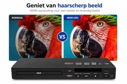 BOECK DVD Speler met HDMI en USB - Compacte DVD Player Inclusief Afstandsbediening — thumbnail 4