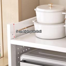 Magnetron Rack - Keuken Plank - Keuken Opslag - Verstelbaar 3-Tier - 51cm - Wit — thumbnail 4