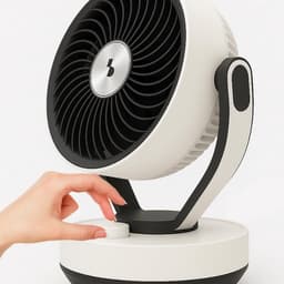 Tafelluchtcirculatie - Compacte ventilator - Gelijkmatige ventilatie - Met aromadiffuser - 25x193x315 cm - Wit — thumbnail 4