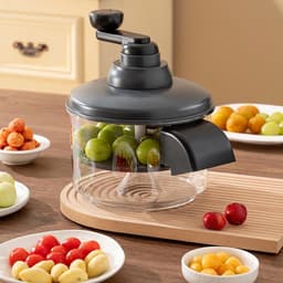 Druivenschilmachine - Fruit Peller - Keuken Hulp - Zichtbaar Proces - 24x25cm - Zwart — thumbnail 2