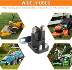 Startrelais Grasmaaier - Onderdeel Motor - Motor Starten - Betrouwbaar Elektrisch - 12V - Zwart — thumbnail 4