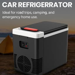 Mini Koelkast - Draagbaar - voor auto of thuis - 12V - 220V Dual-Power elektrische koeler Warmer - 10L - autokoelkast — thumbnail 3