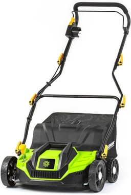 Elektrische Verticuteermachine – Gazonverticuteerder – Mosverwijderaar – Gazonhark – Grasmaaier – 1300 W Motor – Maaibreedte 320 mm – 40 L Opvangbak – Verstelbare Handgreep – Variabele Snijdiepte — thumbnail 1