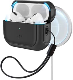 ESR Orbit Hybrid HaloLock Hoesje MagSafe Geschikt voor Apple AirPods Pro 1/2 Zwart — thumbnail 1