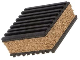 4 stuks EVA Foam Rubber Anti Vibratie Pads - [2" x 2" x 7/8"] Isolatie Rubber Pads, Anti-Slip, voor HVAC Systeem en Wasmachine, Zwart en Hout Kleur — thumbnail 4