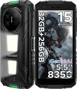 DOOGEE Fire 3 Max-Robuuste Smartphone-Android 15-32GB RAM + 256GB ROM-8350 mAh-1200LM kampeerlamp-outdoor smartphone-5,5 inch IPS HD+ scherm -48 MP + 8 MP camera-Gemini AI-Widevine L1-IP68 water- en stofbestendig - GPS-vingerafdrukherkenning-NFC- OTG — thumbnail 1