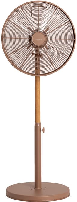 CREATE - Retro stijl 50 W draaiende staande ventilator - Mokka - AIR STAND WOOD — thumbnail 1