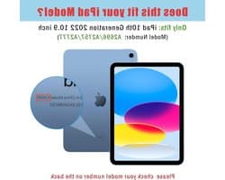 iPad 10e generatie hoesje - Tablet hoes Beschermhoes - Tablet beschermen - Doorschijnende harde achterkant - 109 inch - Groen